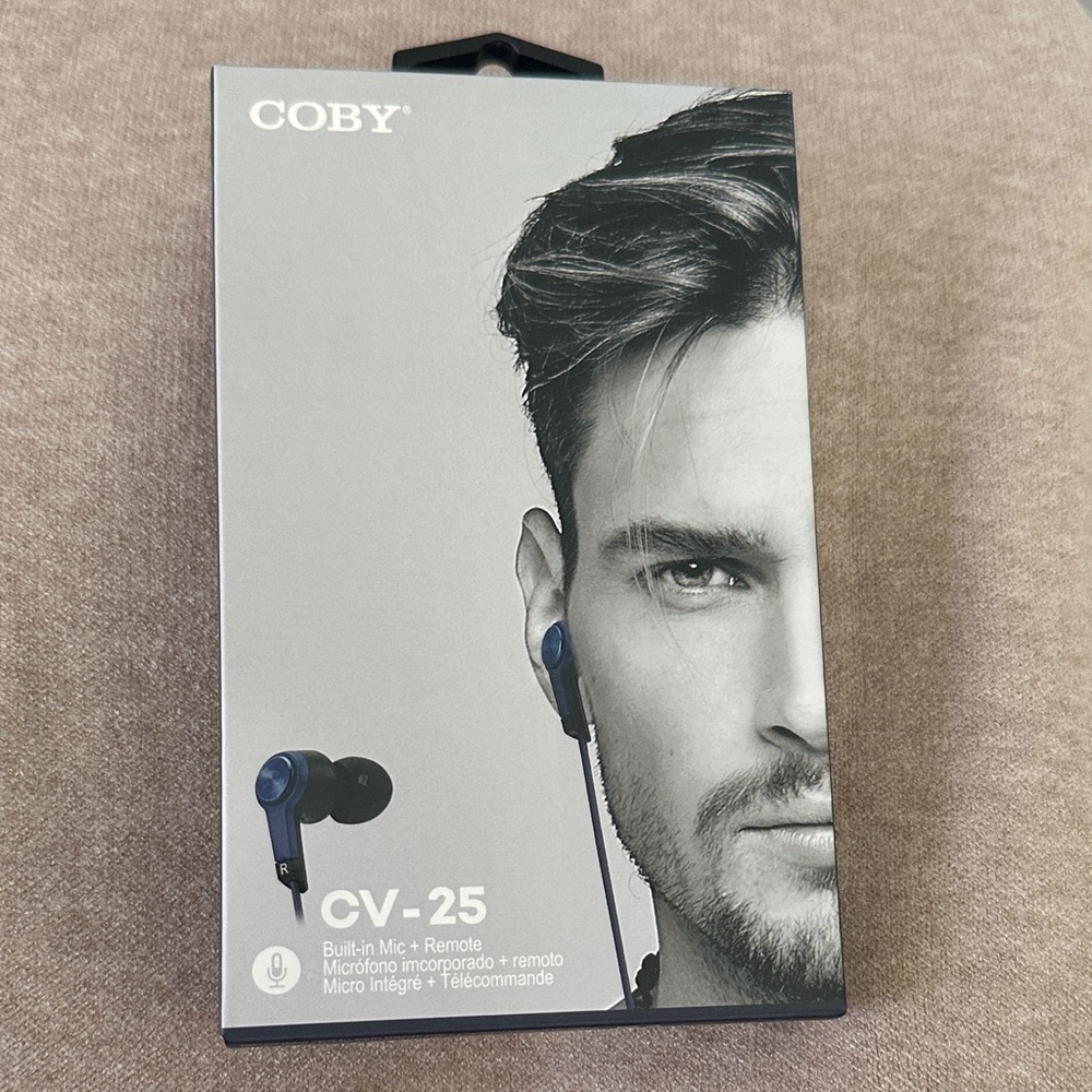Coby CV-25 Black Earbud Headphones